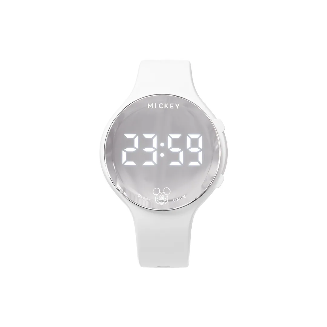 Disney Электроника Механизм Силиконовый Ремешок Часы Унисекс Черный Циферблат