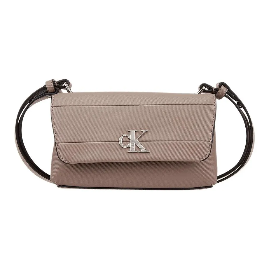 CALVIN KLEIN Synthetic Leather Crossbody Bag Trumpets Women's Milk Coffee