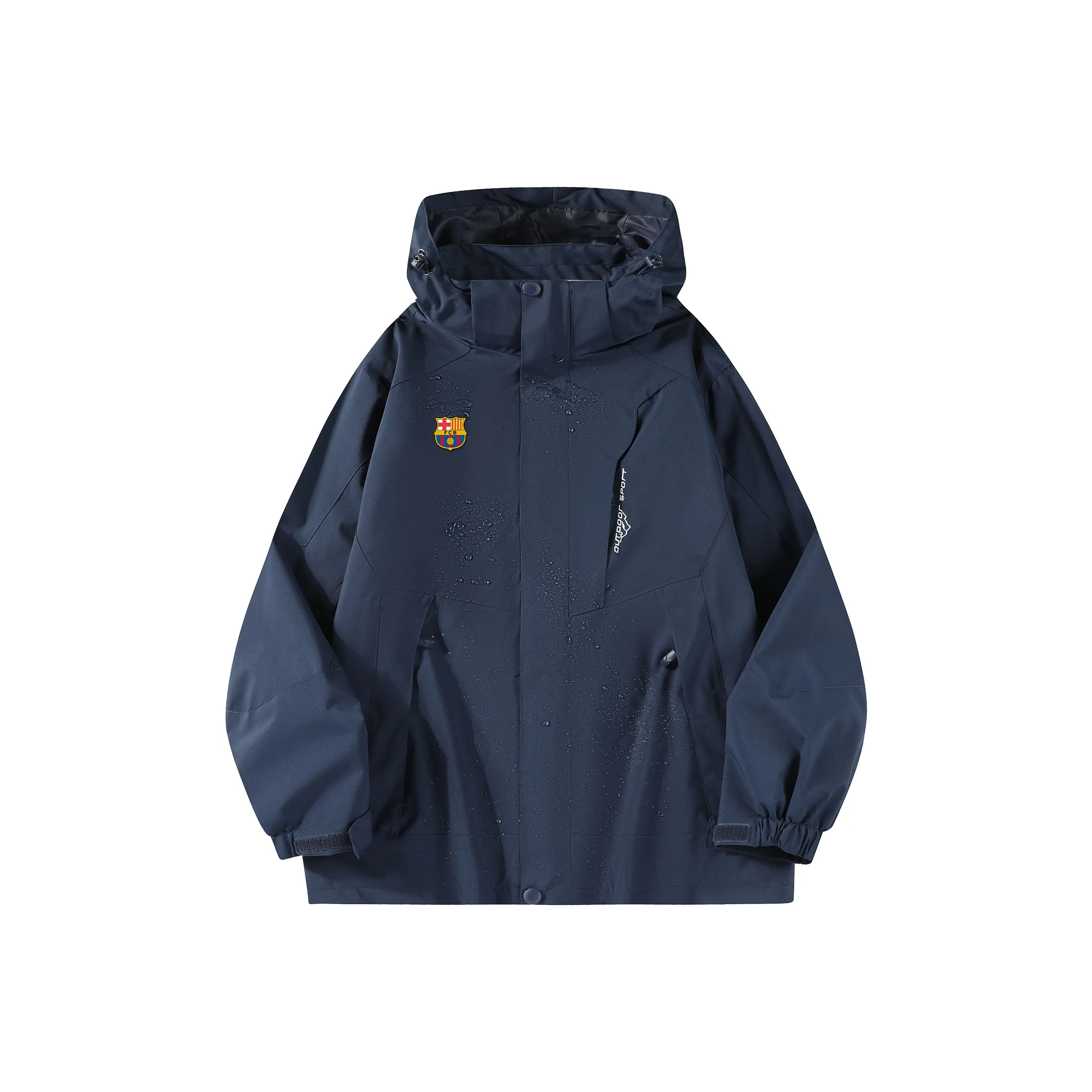 FCB ARCELONA Водонепроницаемый Ветрозащитный Термический Легкий Ветровка Унисекс