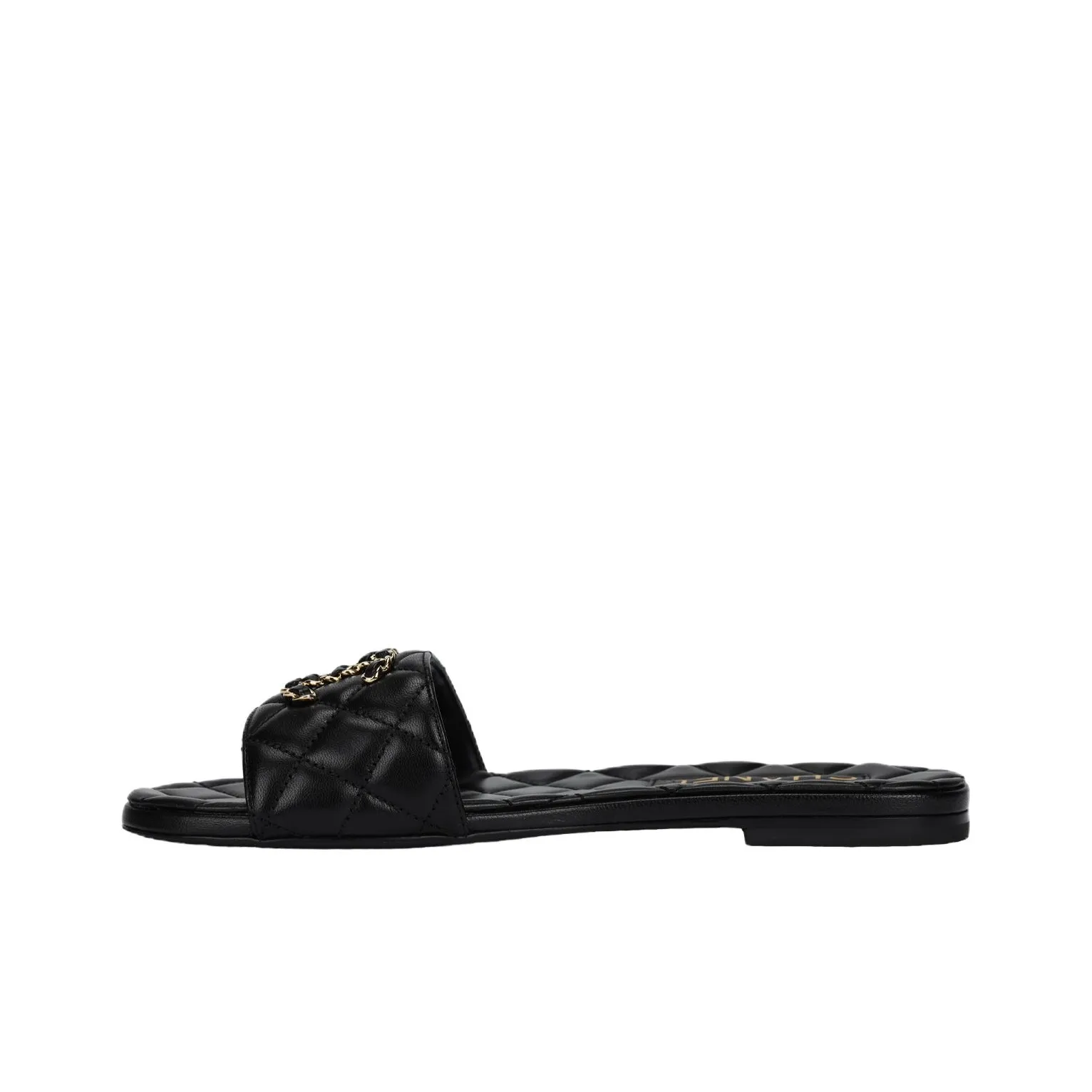 CHANEL Slip Resistant Slide Slippers Women's Black