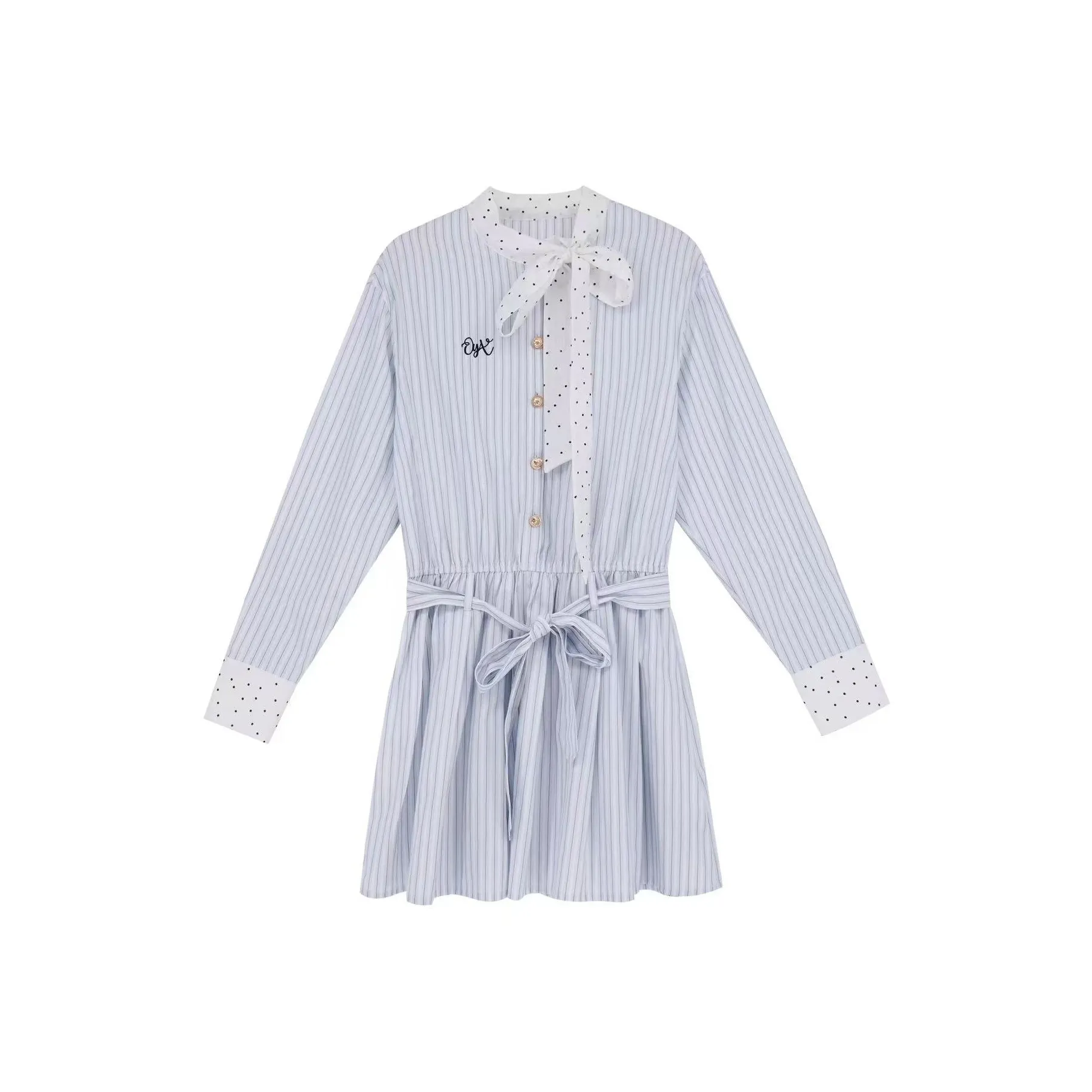 ABCMININ Длинное платье с длинными рукавами женское