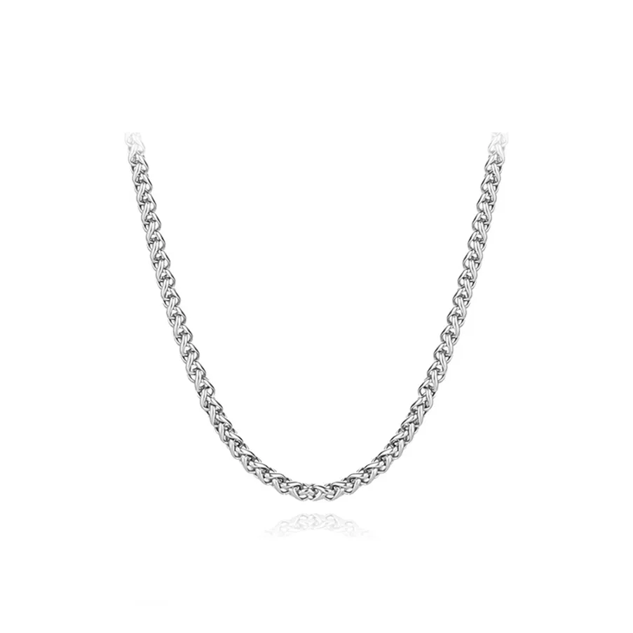 Ostantin Титановые стальные ожерелья мужские серебряные