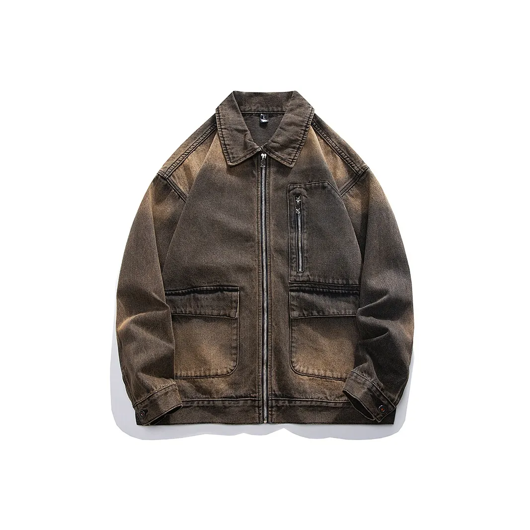 Azvk TBK S8899 Нано Черный Красный Унисекс Джинсовые куртки