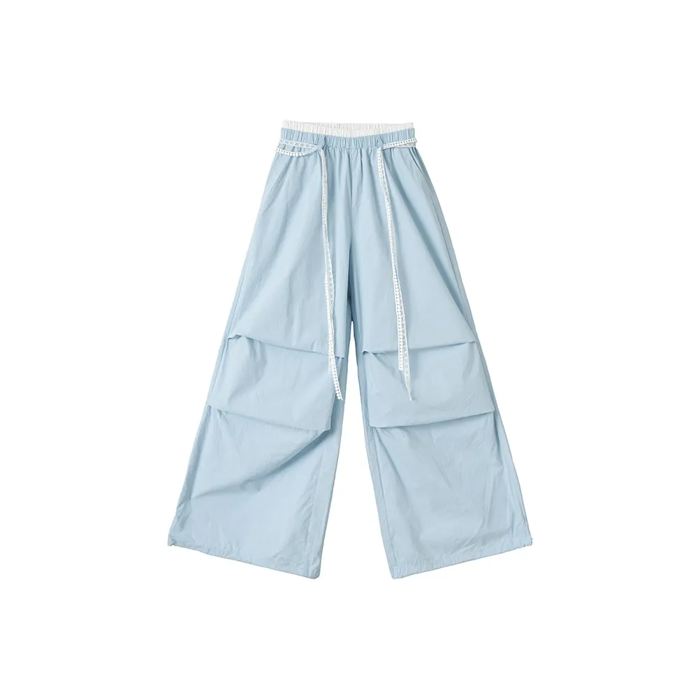 NIUXIAOMO Светло-синие женские повседневные штаны