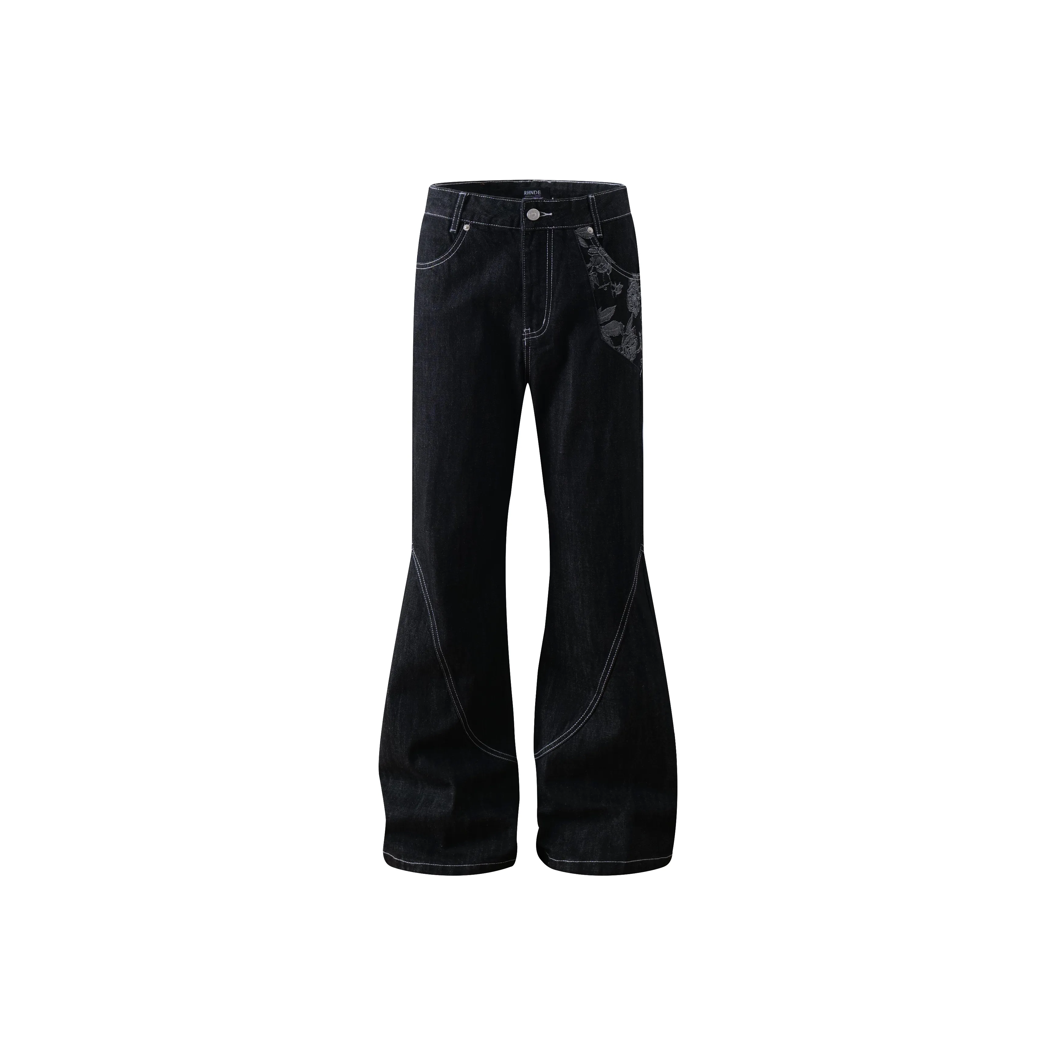 Captainbeer Черные Женские Джинсы