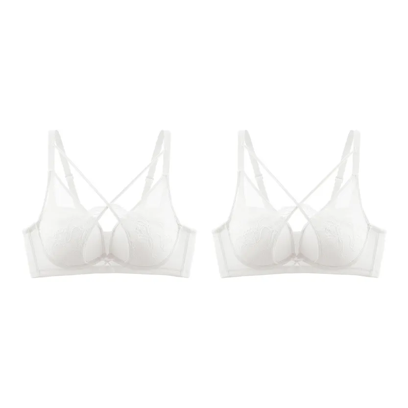 MADALLO [2 упаковки] Белый + Белый Женские бюстгальтеры