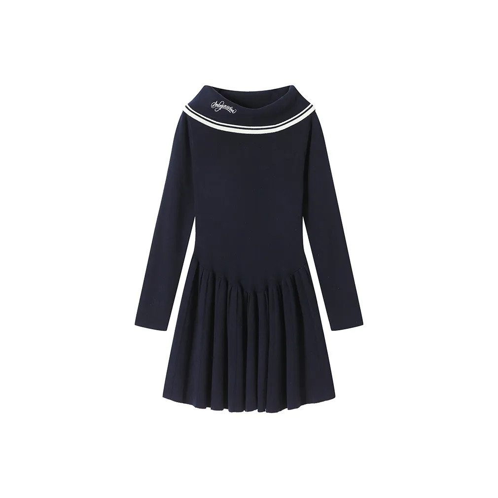 ANDREA MARTIN Длинное платье с длинными рукавами женское