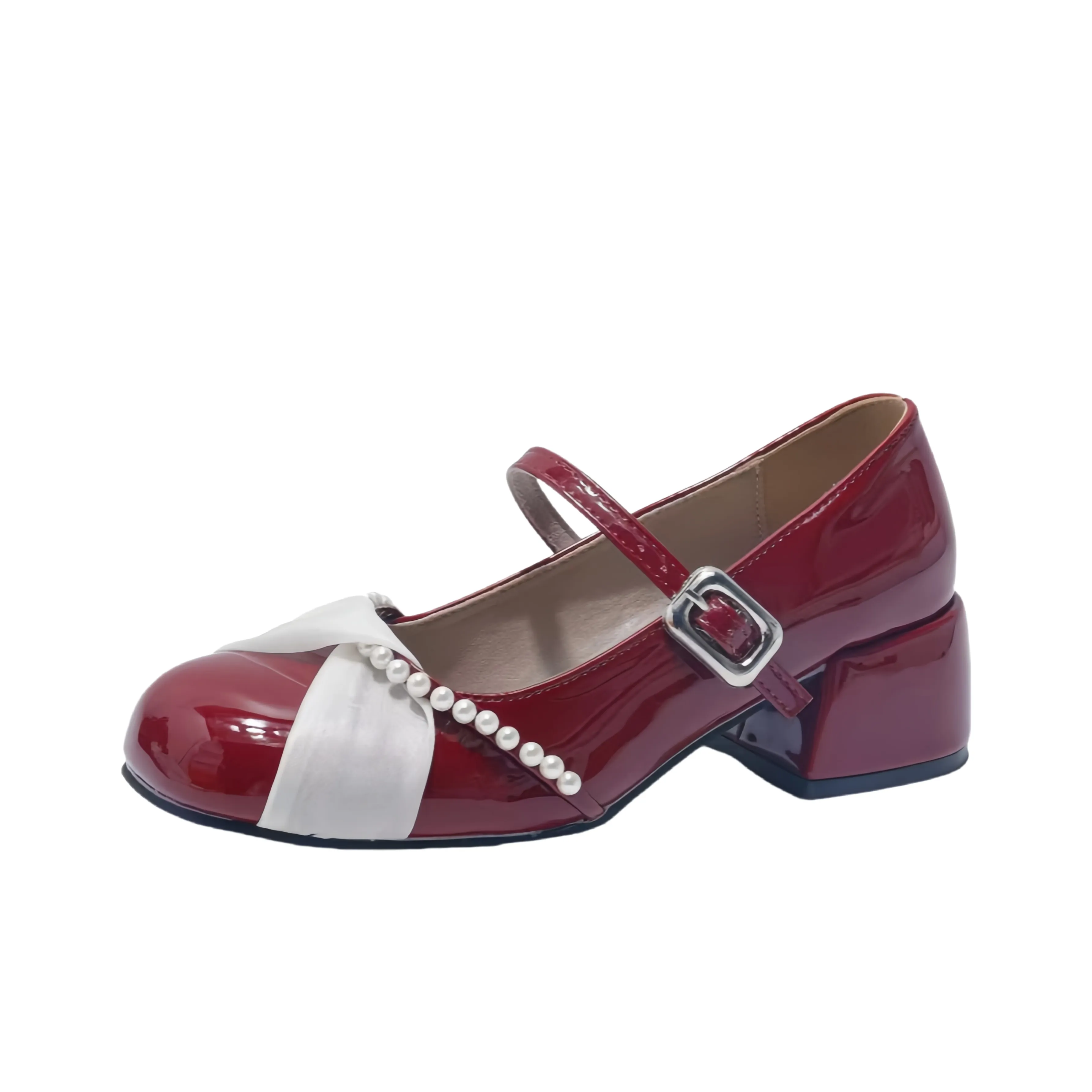 BINGO DUCK Грубый каблук Мэри Джейн Женские обувь