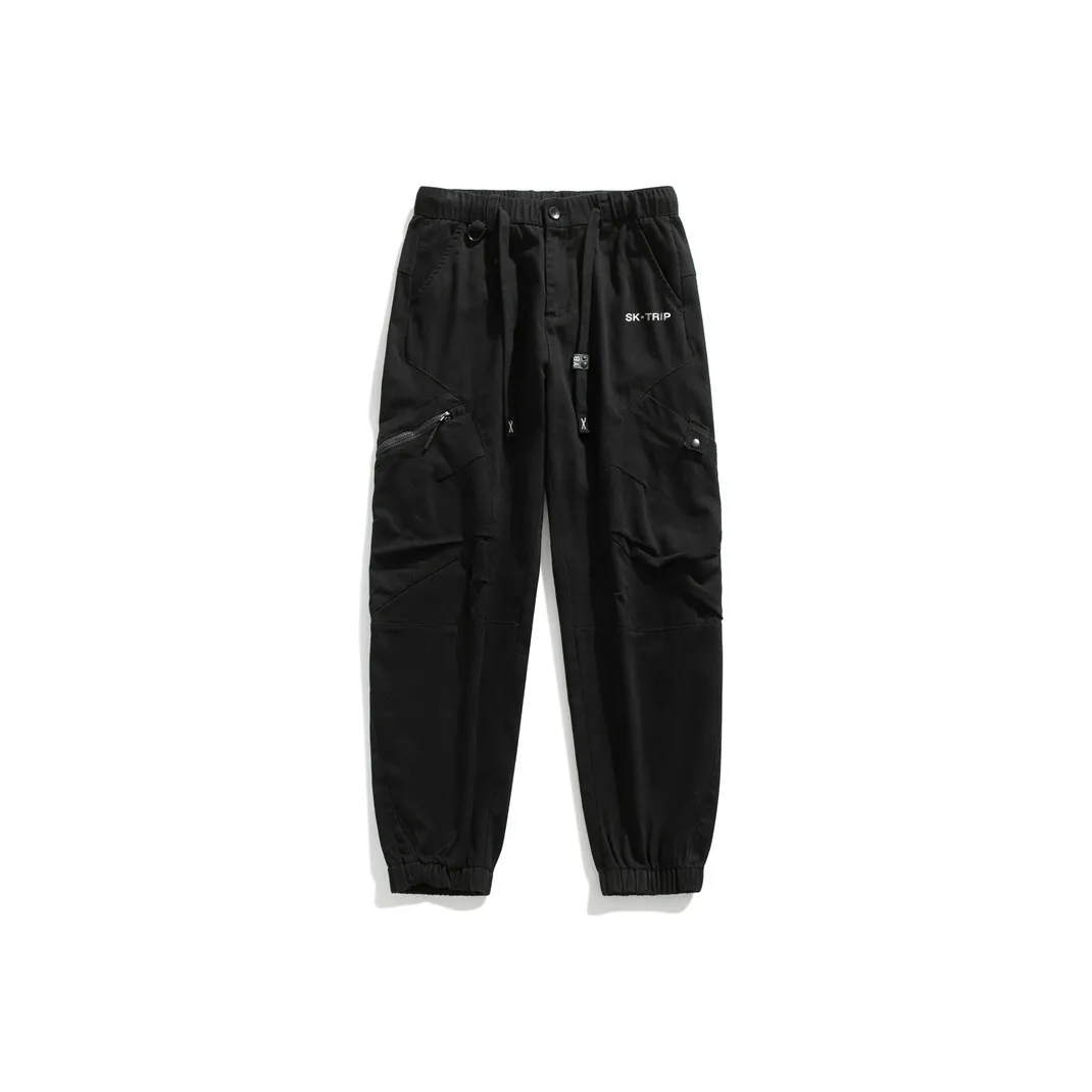 SK.TRIP Мужские карго-брюки черного цвета