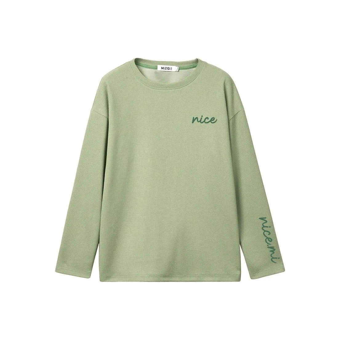 MIZIQI Зеленые Женские T-рубашки