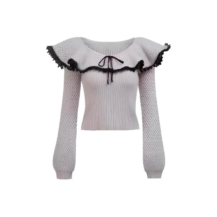 Leather Cat Серый Женские Трикотаж