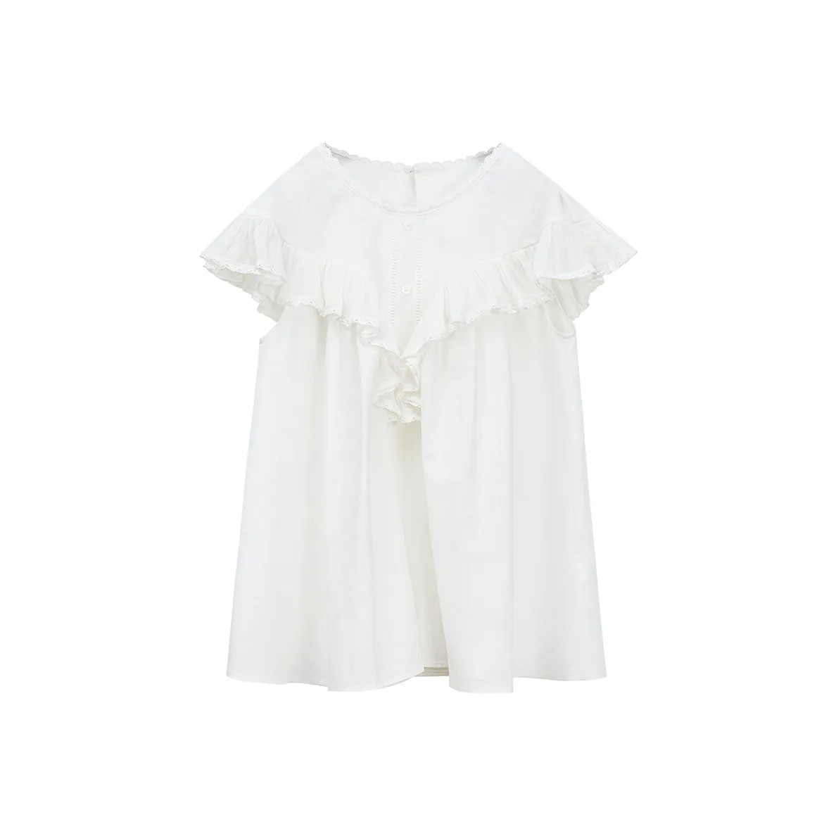 NancyCavally Белые Женские Рубашки