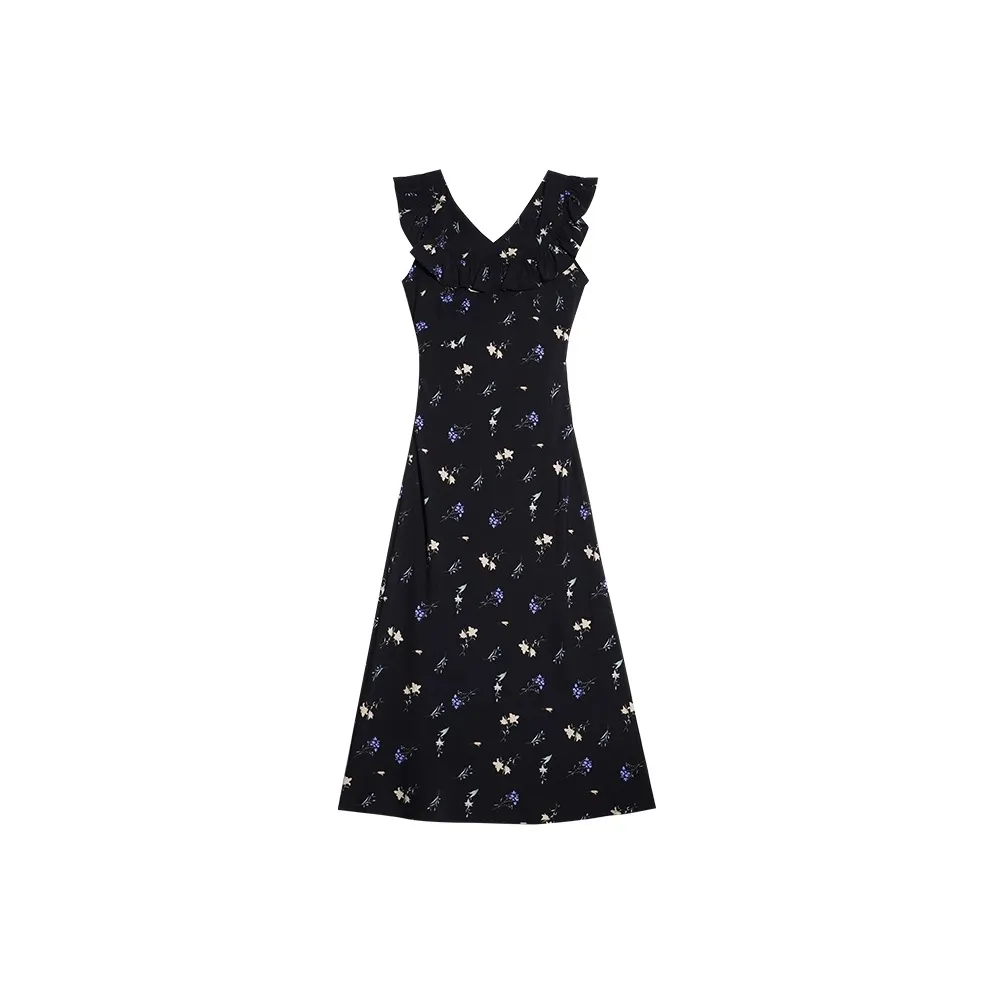 MTHE Черные Женские Платья без Рукавов