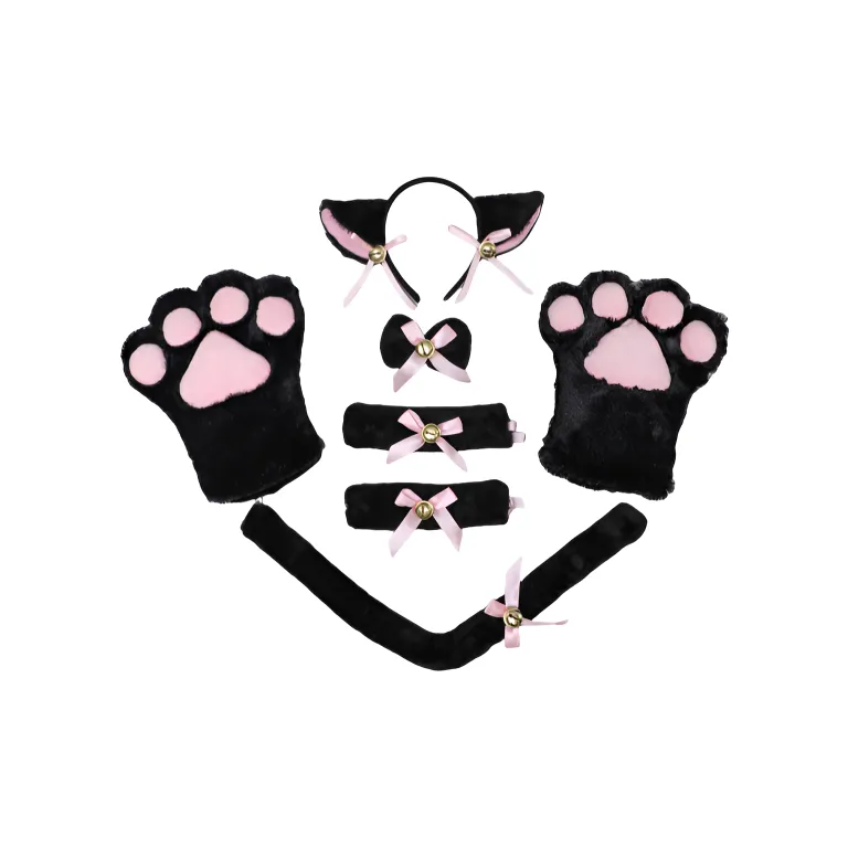 KecoSweet Плюшевый Косплей Performance Cute and Adorable Кошачья лапа Перчатка Косплей реквизит