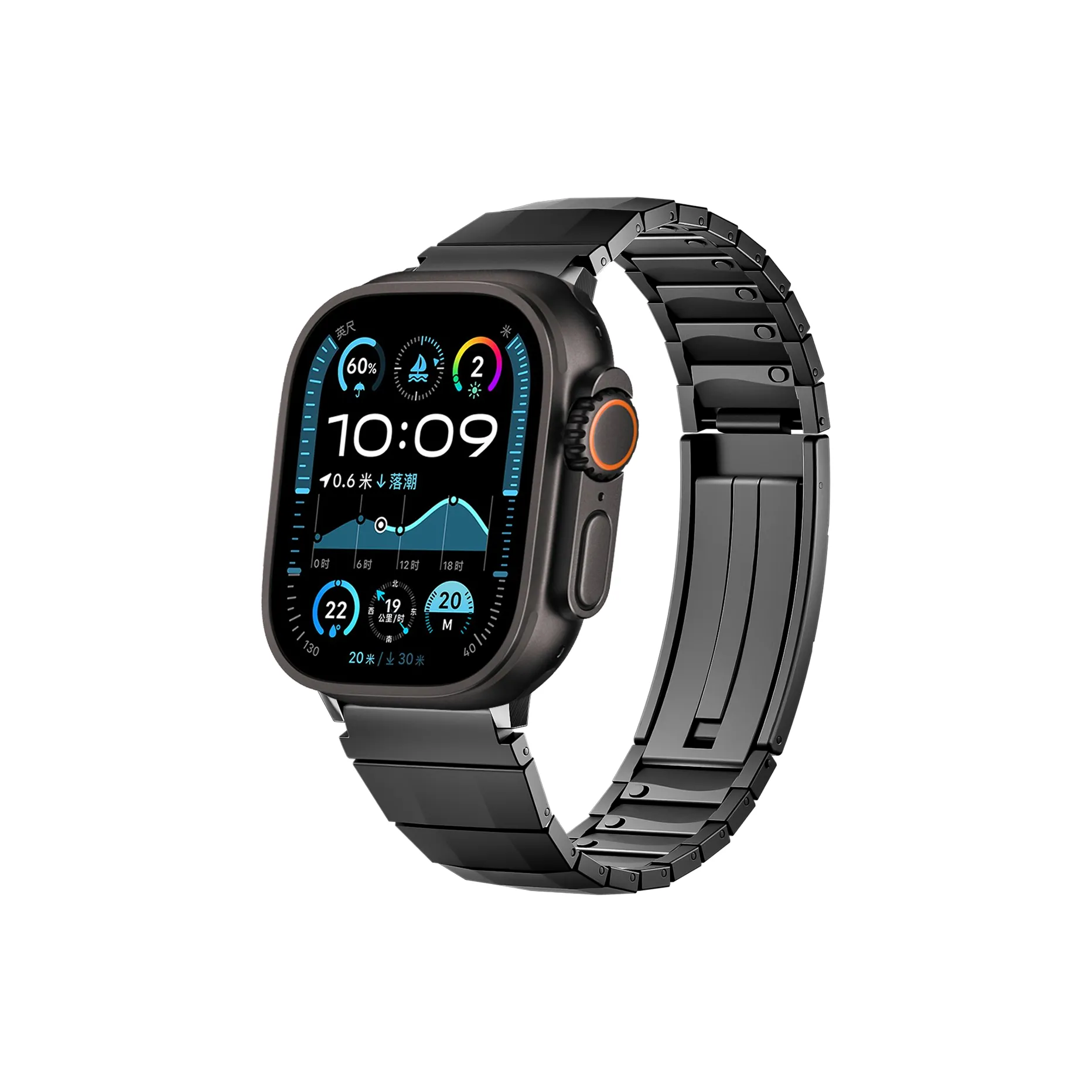 FZRT Ремешок Apple Совместимость Нержавеющий Стальной Материал 175 мм