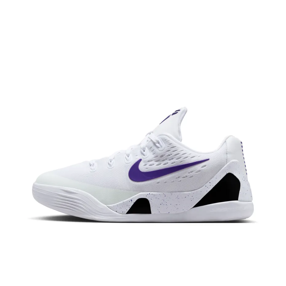Nike Kobe 9 Slip Resistant Abrasion Resistant Low Топ Детские Баскетбольные кроссовки Белый Подростки