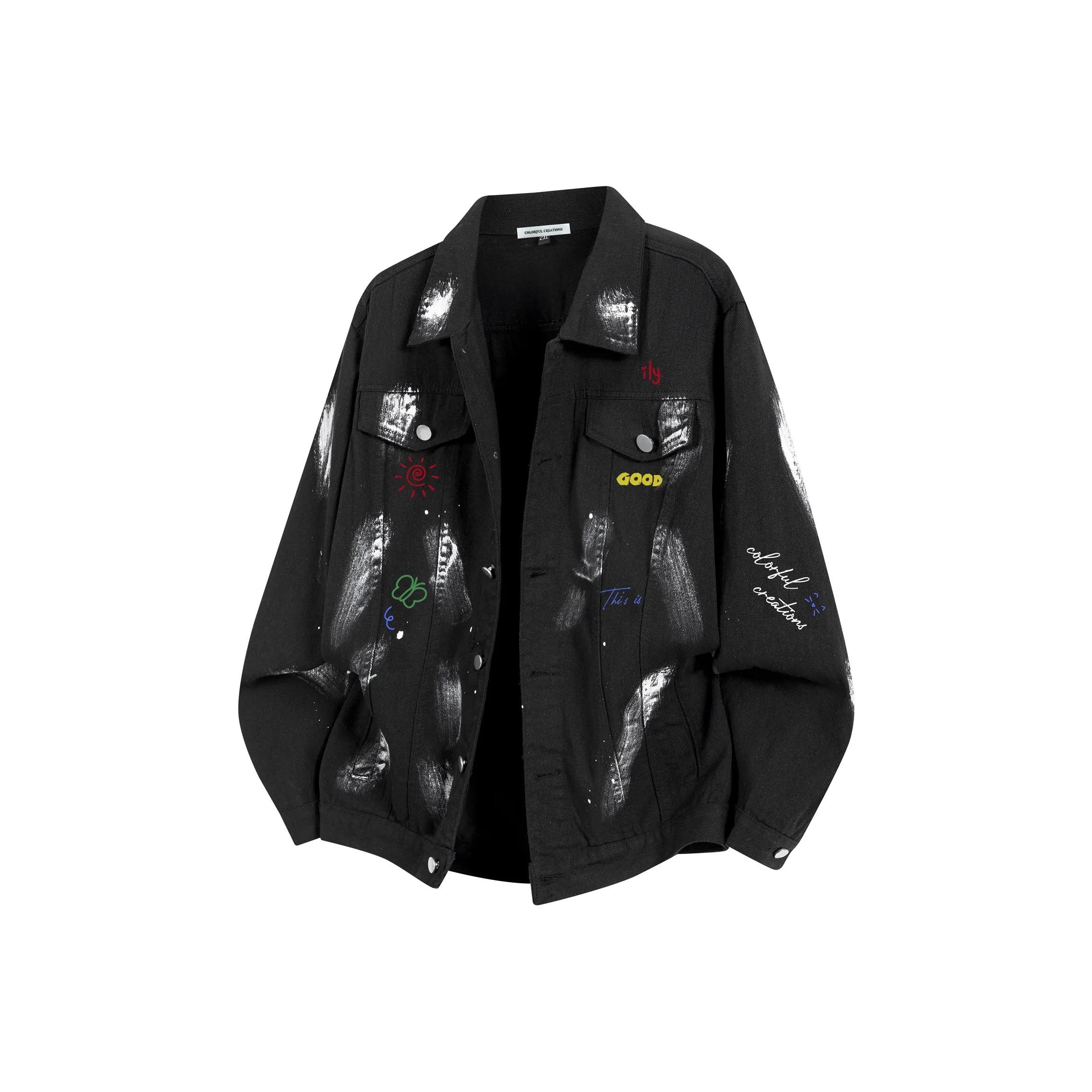 Colorful Creations Denim Jacket Unisex