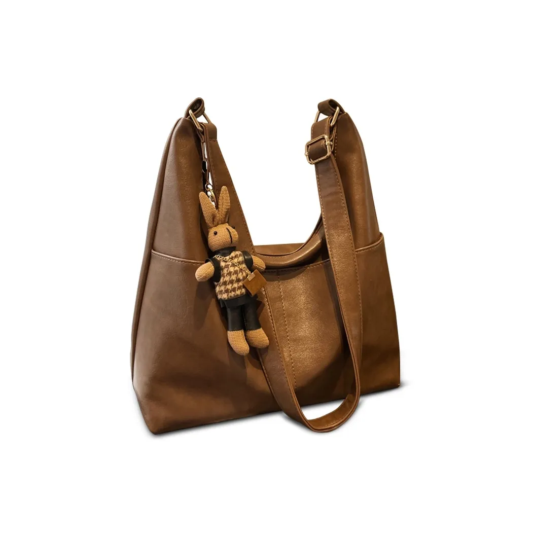 Crtnzo Kroez Сумка через плечо из синтетической кожи обычная женская кофейного цвета