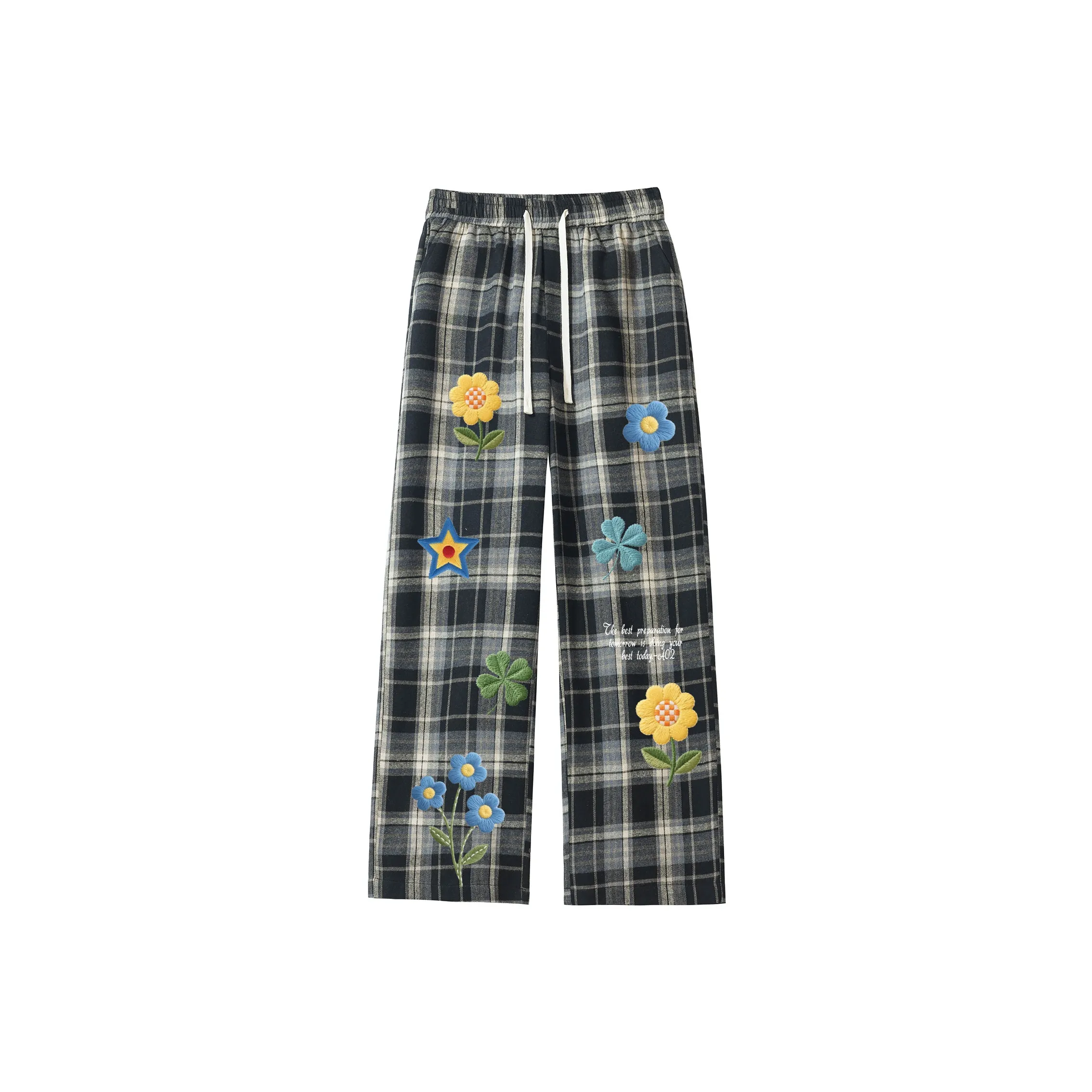 A02 Унисекс Повседневные Брюки