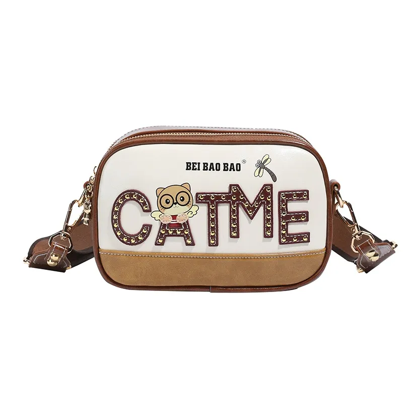 North Pack ПУ (полиуретан) Сумки через плечо Женские Бежевый и Коричневый