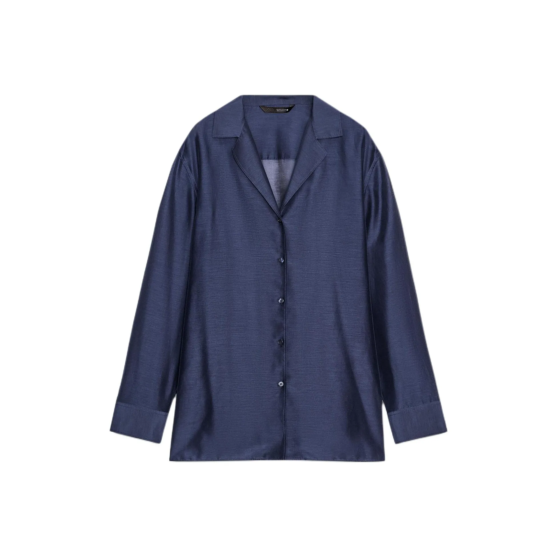 ZARA ZW Series Ярко-синие Женские Рубашки