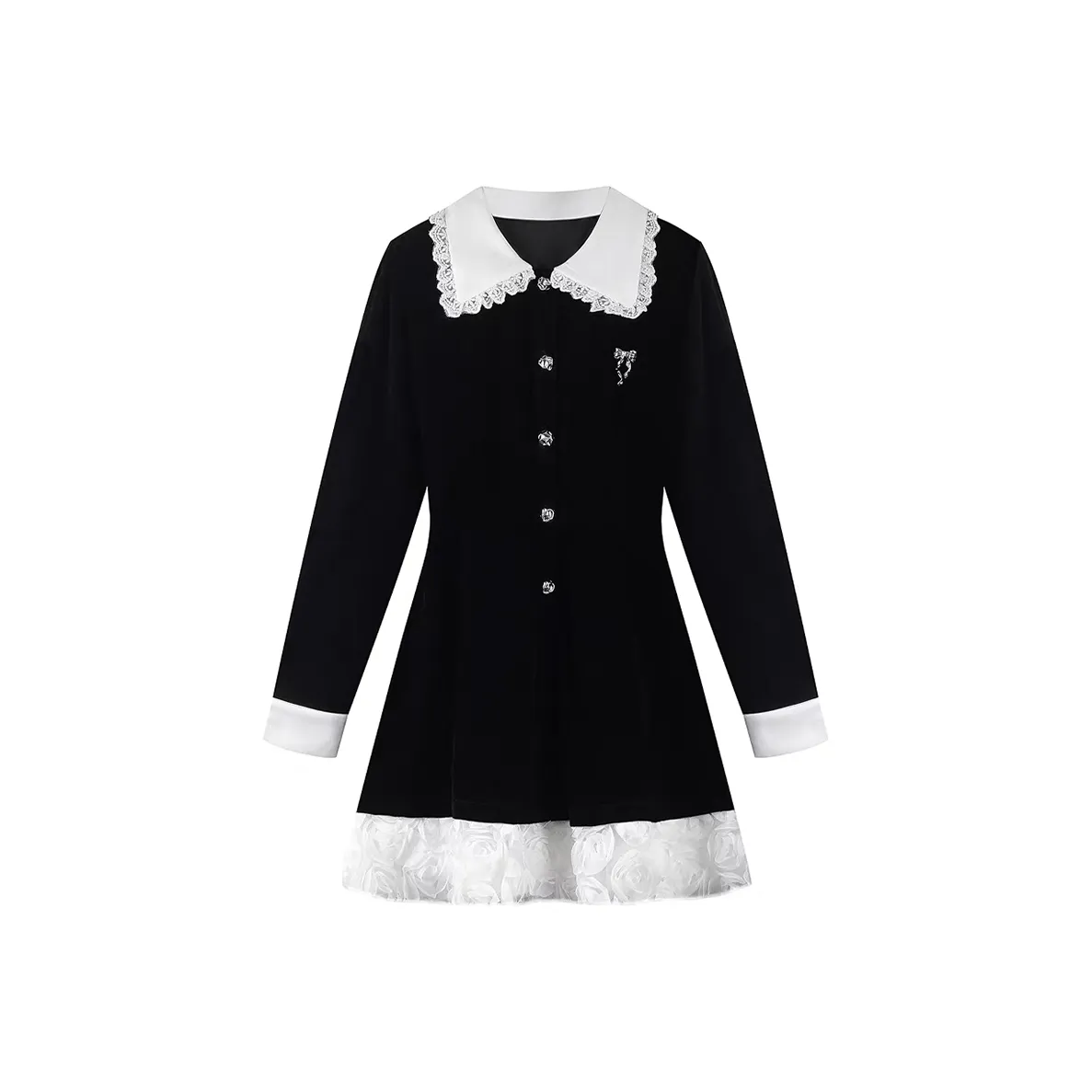 Meanalot Длинное платье с длинными рукавами женское