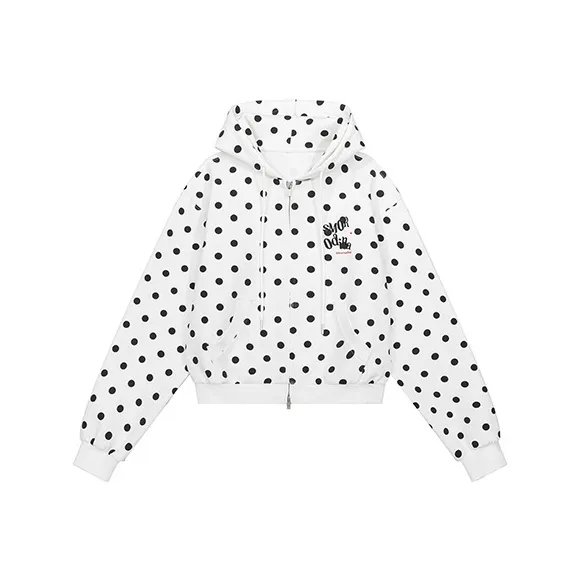 SMORODINA Куртка, Polka Dot Женские Свитшоты