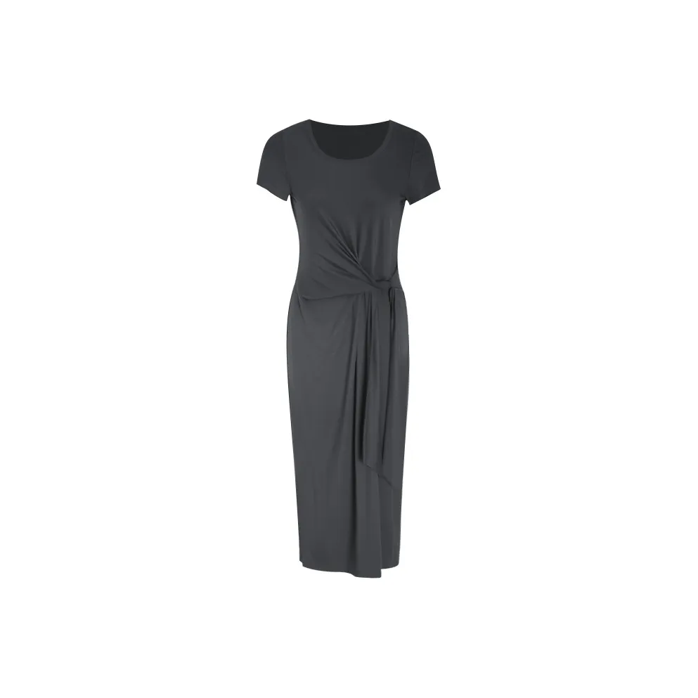 Little Pull Короткий рукав Платье Женское