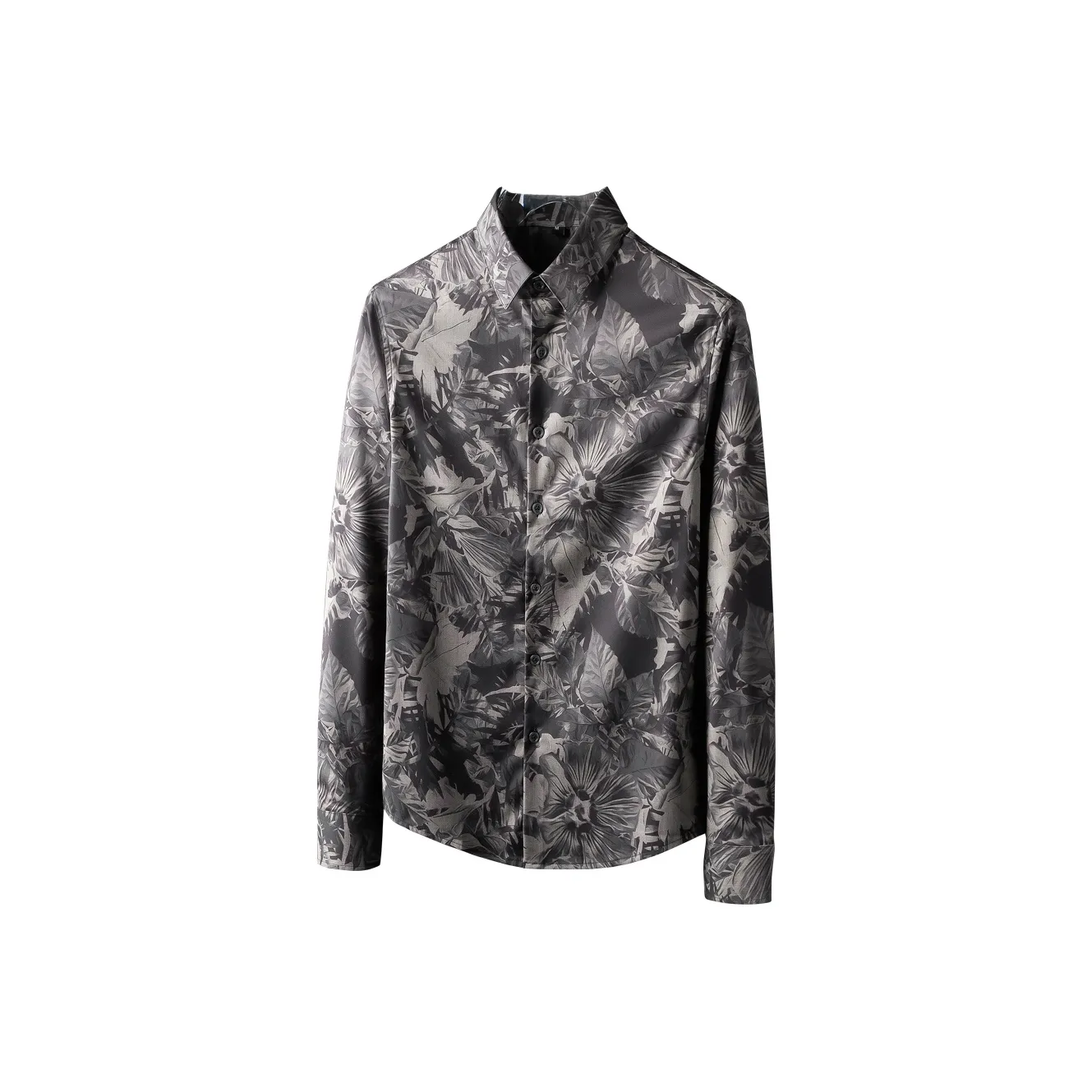 PERDONTOO Цветочный Длинный Рукав Рубашка Мужская