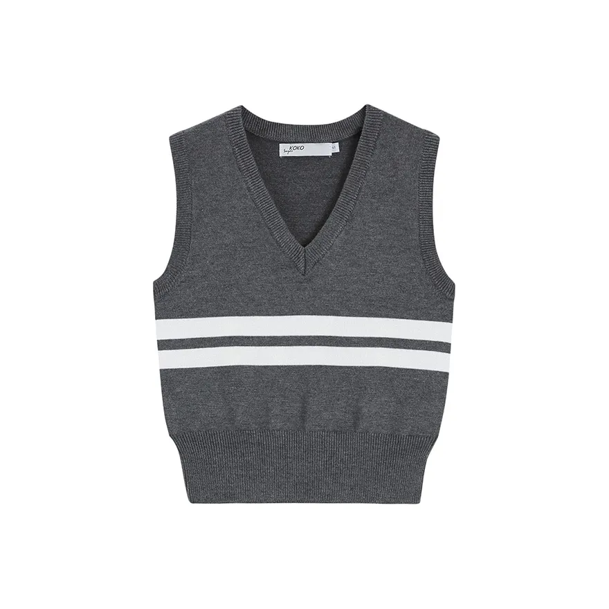 COVT Темно-серый Женский Топ без рукавов