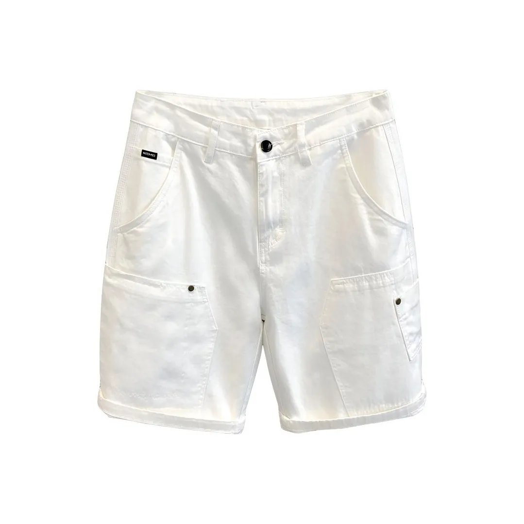 KAIZZGAO Белый Мужской Карго Шорты