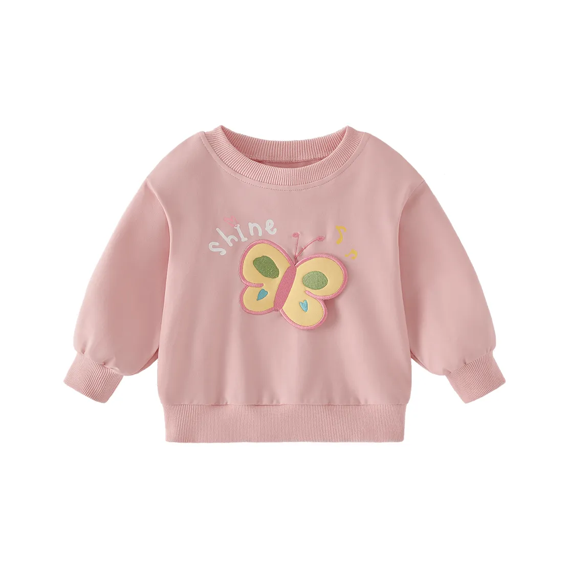 JELLYBABY Свитшот Детский 3D-эффект Бабочка На открытом воздухе Стильный Одежда