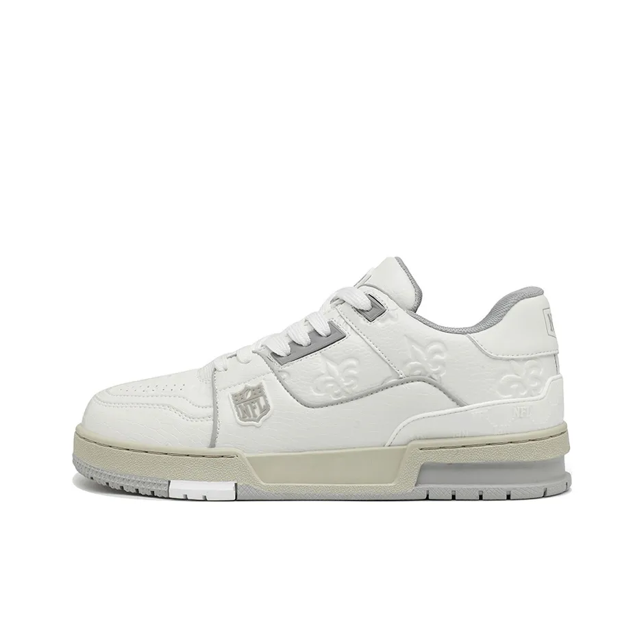 NFL TR Белый Знак Змеи Scales New Orleans Saints Низкие Кроссовки для скейтбординга Унисекс Бежевый