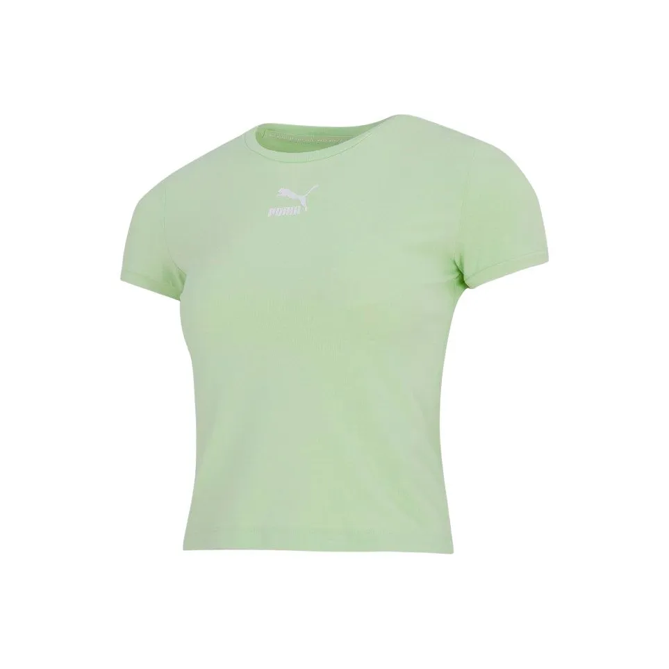 PUMA Mercedes Crop Tops Women's Light Green