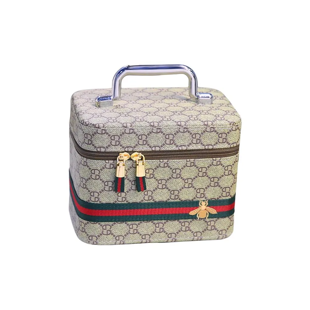 XZAN ПУ (полиуретан) Путешествие Портативный Портативный Мешок для хранения с Зеркальце Косметички Портативный Хранение