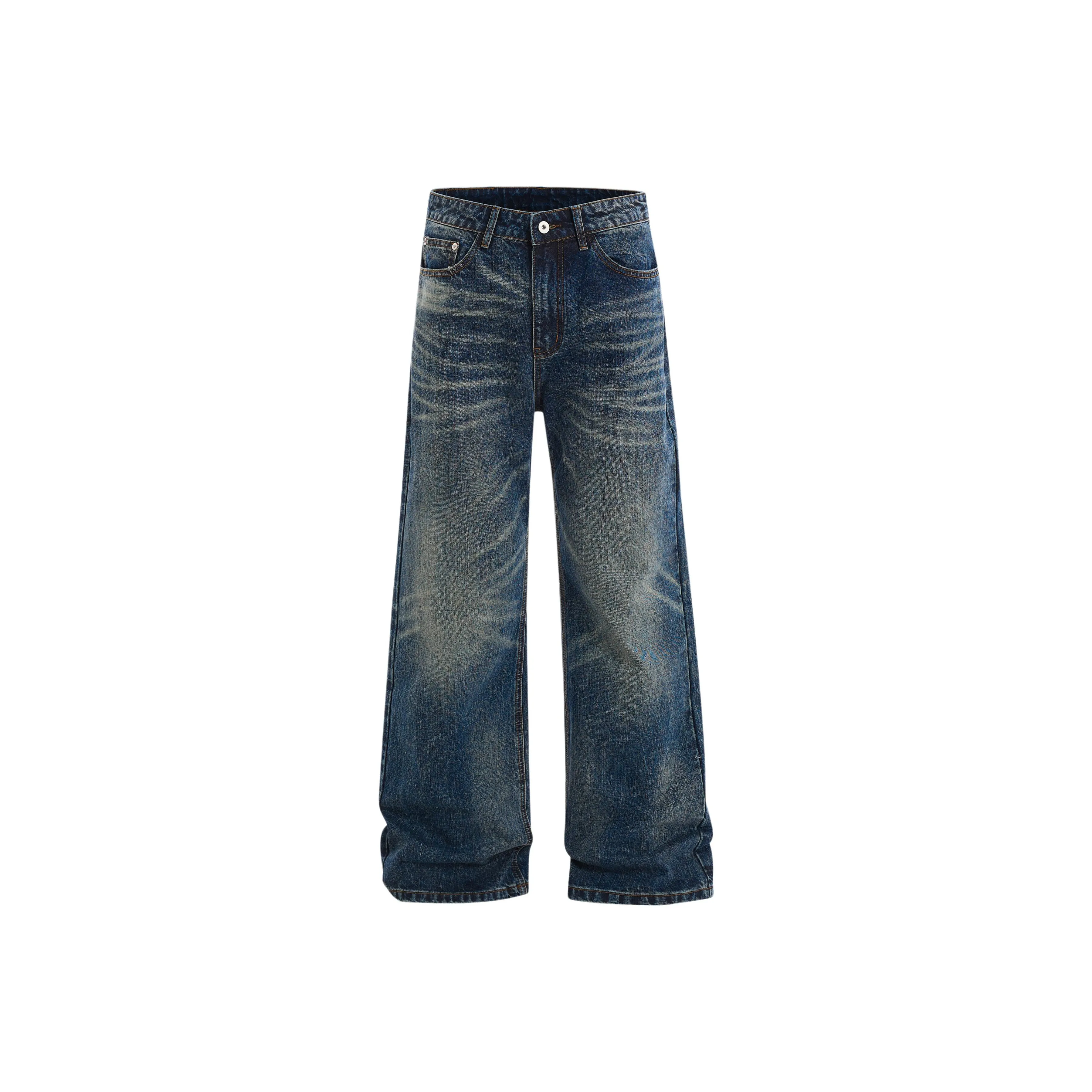 HIPHOPPUNKS Темно-синий Мужские Джинсы