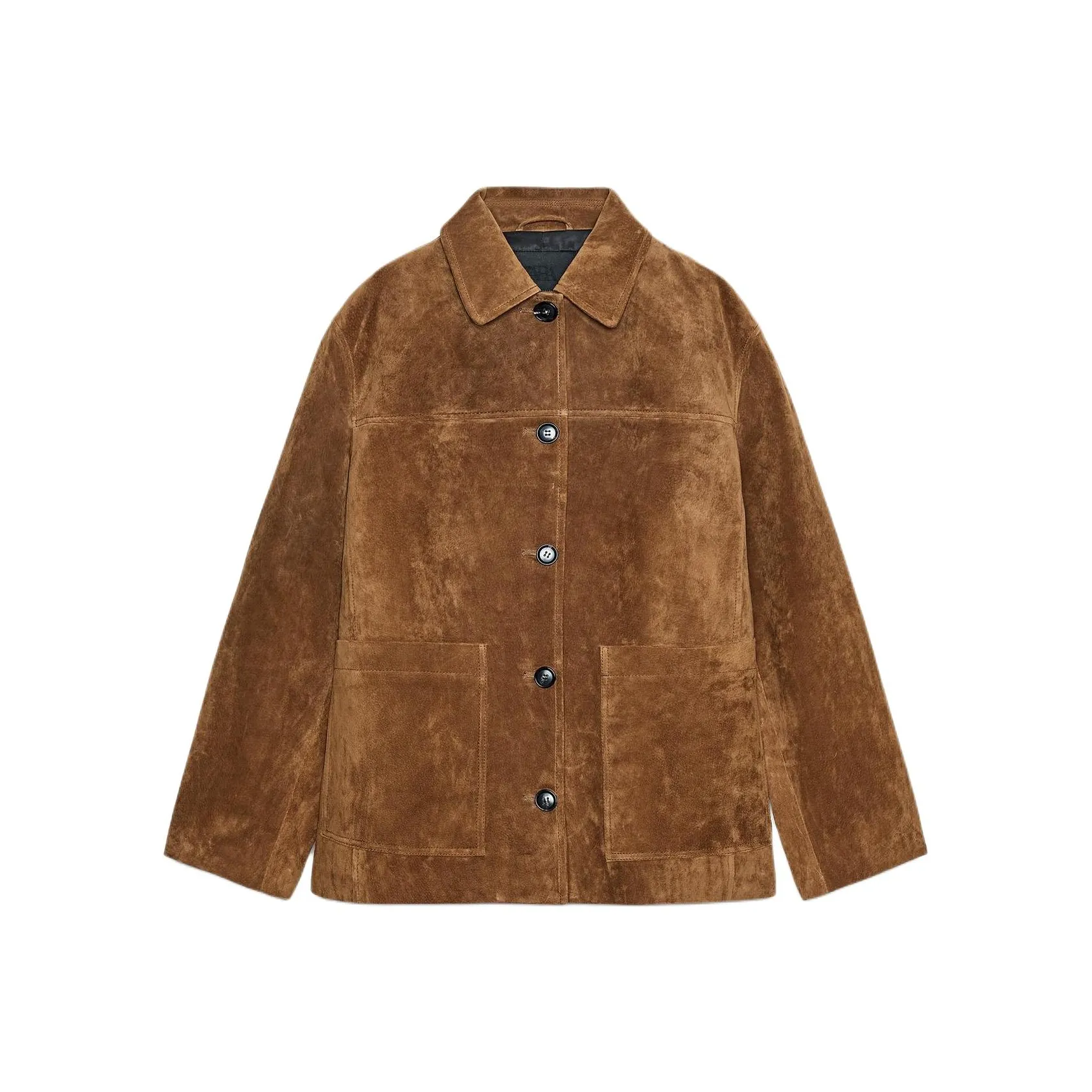 ZARA ZW Series Кожа Куртка Женские