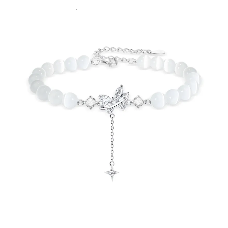 JOYDINNY Стекло Кошачий глаз Браслеты Унисекс