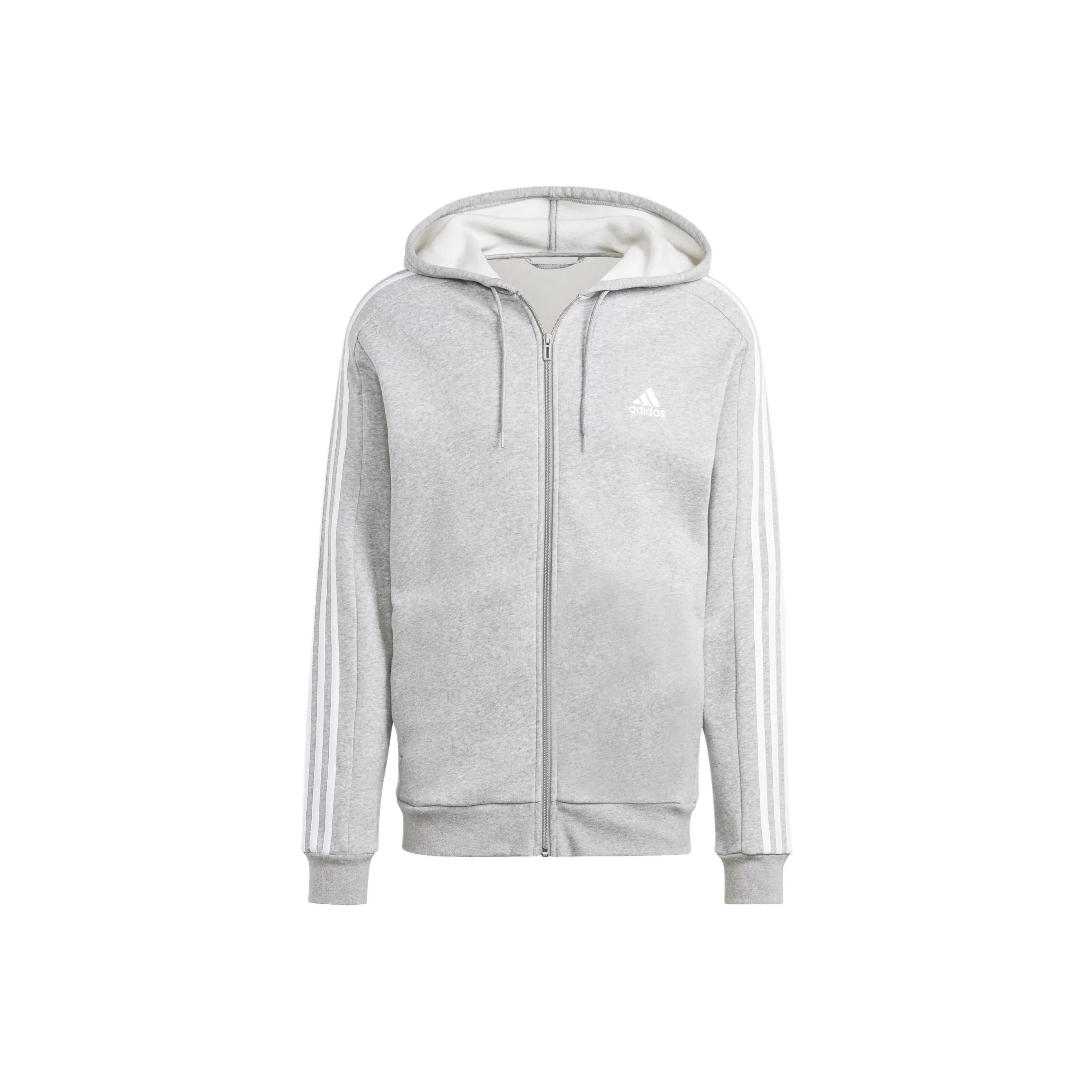 Adidas Essentials Fleece 3 Stripes Full Zip Hoodie