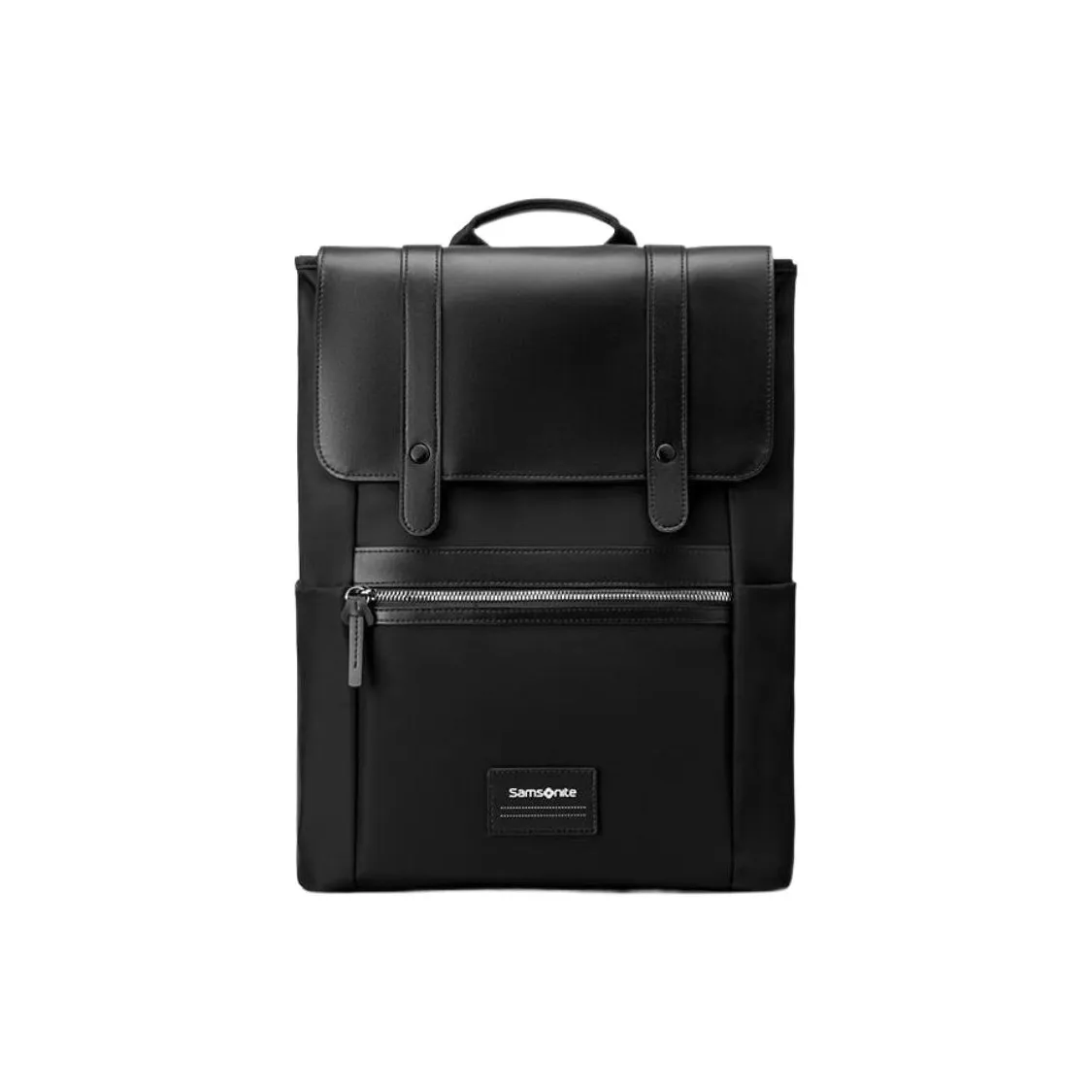 SAMSONITE Nylon And Leather Backpack Large Size Men's Black
