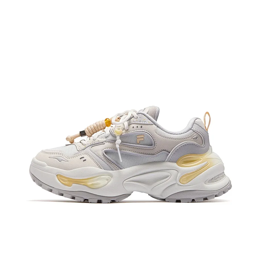 FILA FUSION EVA Gummies визуально увеличивает рост Повседневная обувь Женская Серо-коричневая