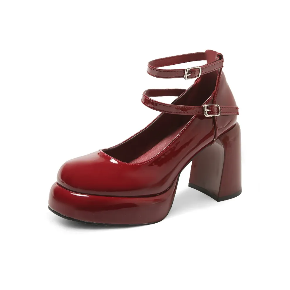 CAZXXO Грубый каблук Мэри Джейн Женские обувь