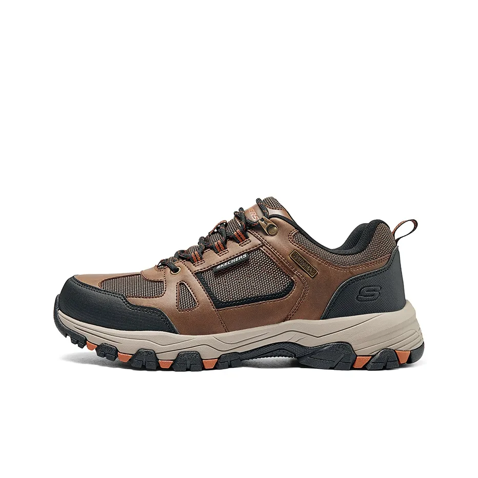 SKECHERS MENS USA Дышащая Поддержка Отскок Низкий Топ Уличная Обувь Мужская Коричневый Черный