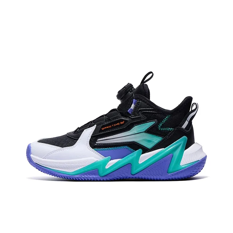 361°KIDS Brave Warrior 3,0 Устойчивый к истиранию Легкий Амортизация Детские Баскетбольные Кроссовки Белый Черный Подростки