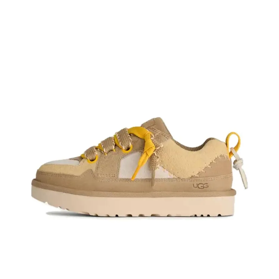 UGG Lowmel Biarritz Низкие Кроссовки для скейтбординга Женские Горчичного цвета