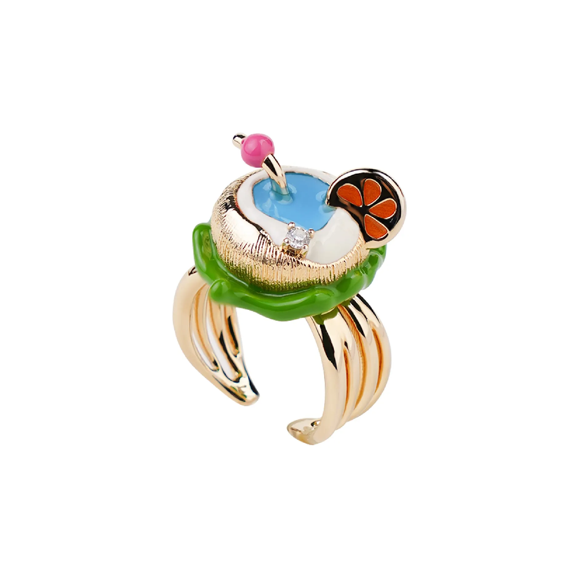 Lazysuri Ручная работа Эмаль Оригинальный дизайн Открыто Конечность Дофаминовая одежда Аксессуар Набор в подарочной коробке Кольца Унисекс