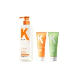 3종 세트: 볼륨 샴푸 500ml + 향기 샴푸 60ml + 모이스처라이징 헤어 컨디셔너 60ml
