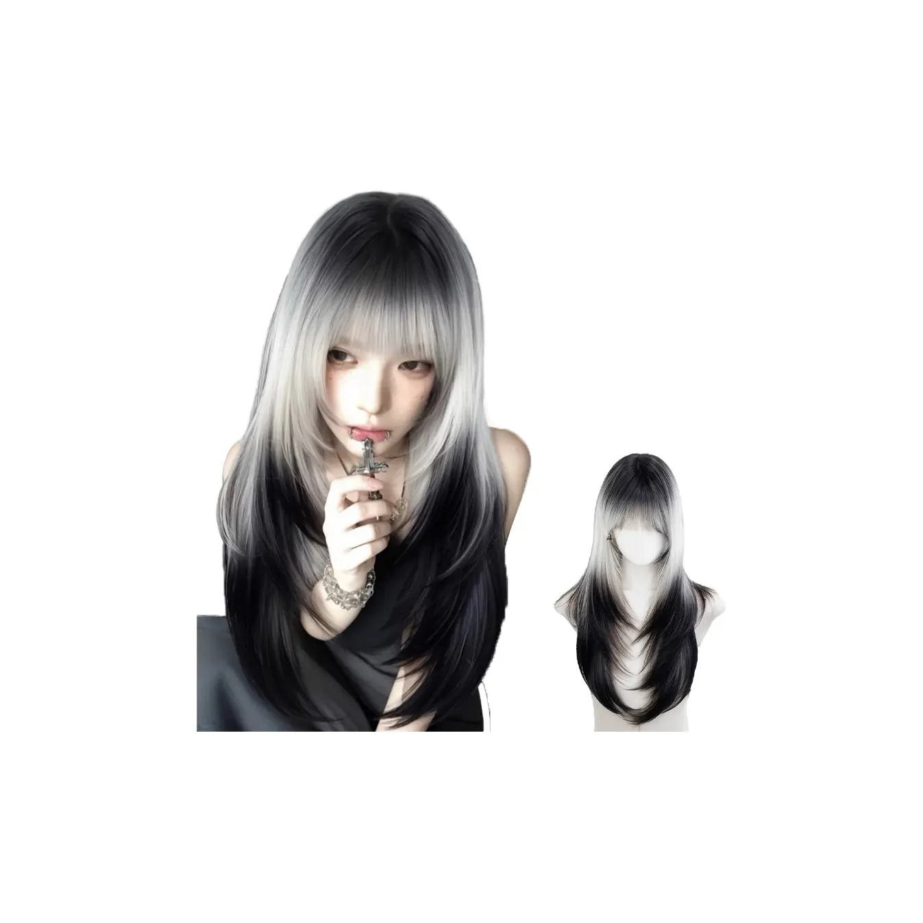 YOUXI Sirius Женская парик Высокая отделка Длинные прямые волосы