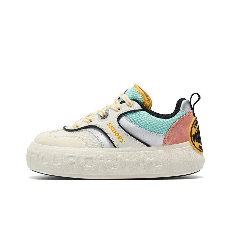 SNOOPY x Palladium Дышащие Кроссовки для скейтбординга с увеличенной высотой Женские