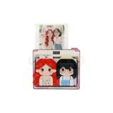 더블 둥근 얼굴 + 폴라로이드 핑크